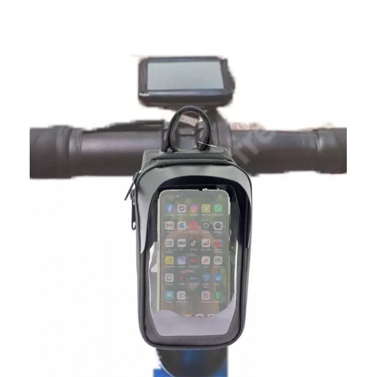 KOM Sacoche cadre vélo porte téléphone