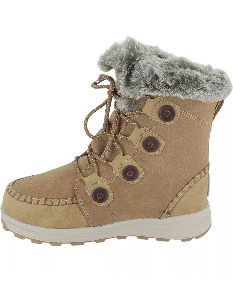 Bottes Après-ski Fille - Doublure Fourrure - Taille 18-19 - Neige - Occasion